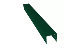 Планка П-образная заборная 24 0,45 PE-Double с пленкой RAL 6005 зеленый мох (2м). Цена: 476 руб. Артикул: 31492