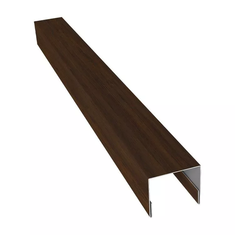 Планка П-образная заборная 24 0,45 Print Elite Chestnut Wood TwinColor (2м) купить в екатеринбурге