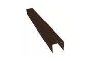 Планка П-образная заборная 24 0,45 Print Elite Coffee Wood TwinColor (2м) – Купить оптом и в розницу