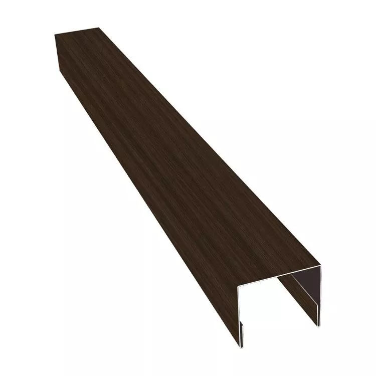 Планка П-образная заборная 24 0,45 Print Elite Coffee Wood TwinColor (3м) купить в екатеринбурге