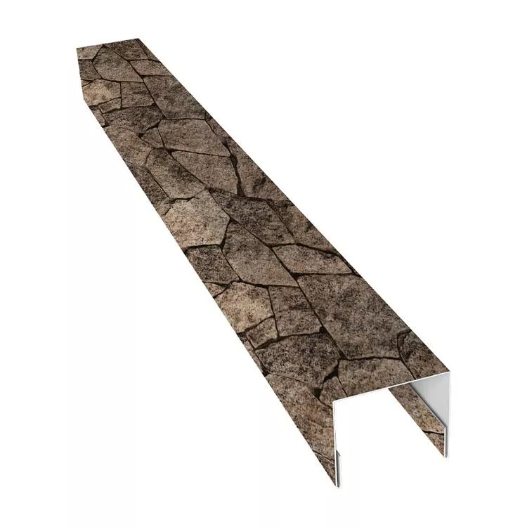 Планка П-образная заборная 24 0,45 Print Elite King Stone TwinColor (2м) купить в екатеринбурге