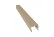 Планка П-образная заборная 24 0,45 Print Elite Milky Wood TwinColor (3м) – Купить оптом и в розницу