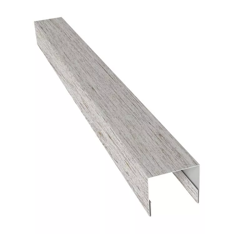 Планка П-образная заборная 24 0,45 Print Elite Snow Wood TwinColor (2,5м) купить в екатеринбурге