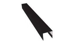Планка П-образная заборная 24 0,5 Drap TX RAL 9005 черный (3м). Цена: 788 руб. Артикул: 31728
