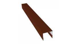 Планка П-образная заборная 24 0,5 Satin с пленкой RAL 3009 оксидно-красный (2м). Цена: 569 руб. Артикул: 31602
