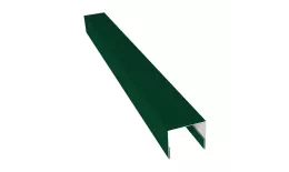 Планка П-образная заборная 24 0,5 Satin с пленкой RAL 6005 зеленый мох (3м). Цена: 854 руб. Артикул: 31609