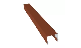 Планка П-образная заборная 24 0,5 Satin с пленкой RAL 8004 терракота (3м). Цена: 854 руб. Артикул: 31618