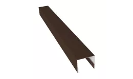 Планка П-образная заборная 24 0,5 Satin с пленкой RAL 8017 шоколад (2м). Цена: 569 руб. Артикул: 31620