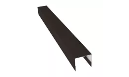 Планка П-образная заборная 24 0,5 Satin с пленкой RR 32 темно-коричневый (2м). Цена: 569 руб. Артикул: 31629