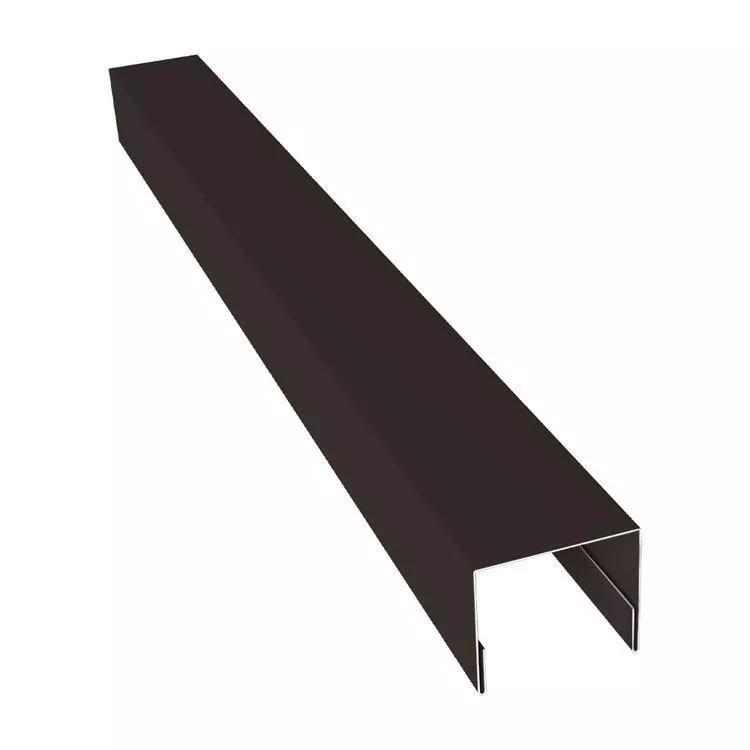 Планка П-образная заборная 17 0,5 Atlas X с пленкой RR 32 темно-коричневый (3м) купить в екатеринбурге