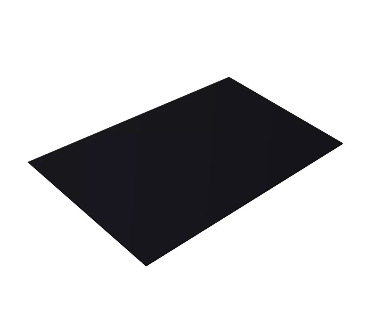 Плоский лист 0,45 Drap с пленкой RAL 9005 черный купить в екатеринбурге