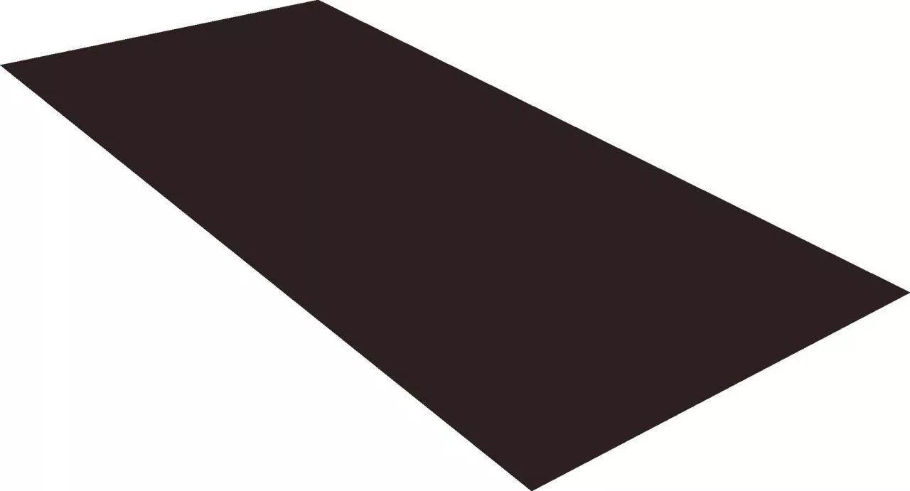 Плоский лист 0,5 Satin с пленкой RAL 9005 черный купить в екатеринбурге