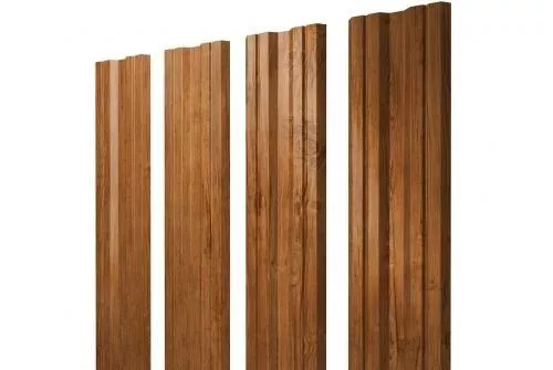Штакетник Grand Line Twin 0,45 Print-double Elite Golden Wood Золотой Дуб купить в екатеринбурге