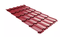 Металлочерепица GL Kvinta Plus 3D 0,45 Полиэстер RAL 3005 красное вино. Цена: 549 руб. Артикул: GrandLineM53-30053d