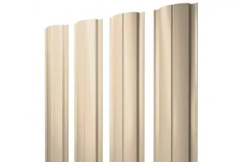 Штакетник Grand Line Slim Полукруглый 0,45 PE RAL 1015 Светлая слоновая кость купить в екатеринбурге