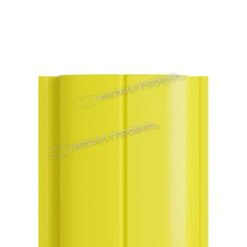Штакетник Металл Профиль ELLIPSE-Т (Прямой) Полиэстер 0,45 мм RAL 1018 Цинково-желтый купить в екатеринбурге