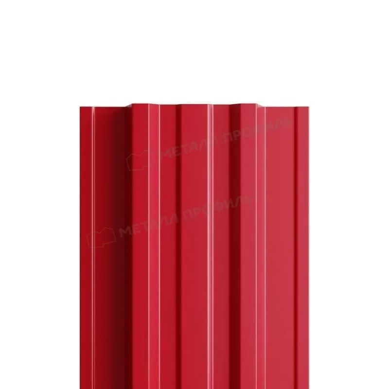 Штакетник Металл Профиль TRAPEZE-Т (Прямой) РЕ 0,45 мм RAL 3003 Рубиново-красный купить в екатеринбурге