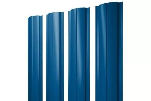 Штакетник Grand Line Slim Полукруглый 0,5 Satin RAL 5005 Сигнальный синий купить в екатеринбурге
