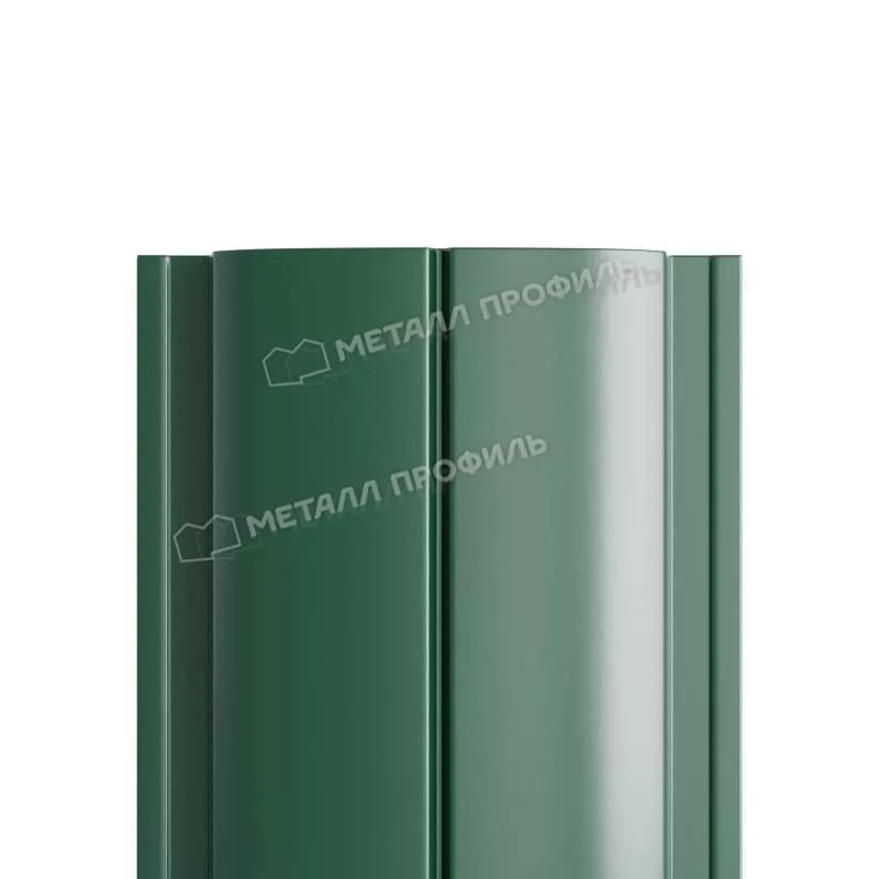 Штакетник Металл Профиль ELLIPSE-Т (Прямой) PURETAN 0,5 мм RAL 6020 Хромовая зелень купить в екатеринбурге