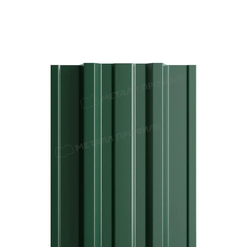 Штакетник Металл Профиль TRAPEZE-Т (Прямой) PURETAN 0,5 мм RAL RRAL 6005 Зеленый мох купить в екатеринбурге