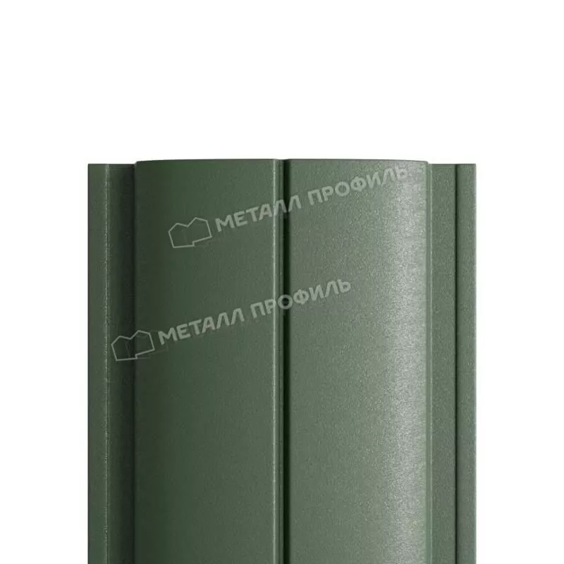 Штакетник Металл Профиль ELLIPSE-Т (Прямой) VikingMP E 0,5 мм RAL 6007 Бутылочно-зеленый купить в екатеринбурге