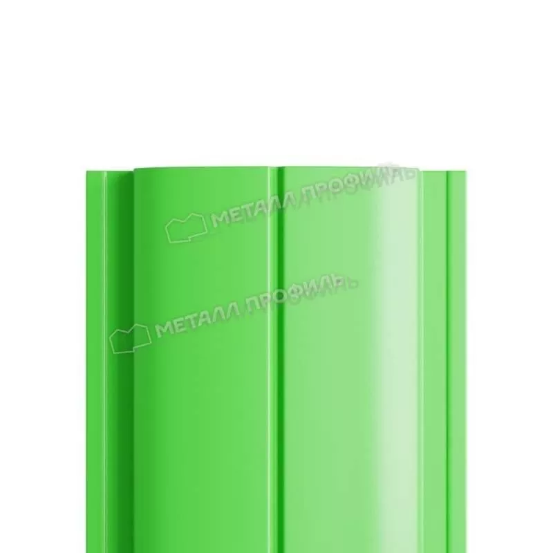 Штакетник Металл Профиль ELLIPSE-Т (Прямой) NormanMP 0,5 мм RAL 6018 желто-зеленый купить в екатеринбурге