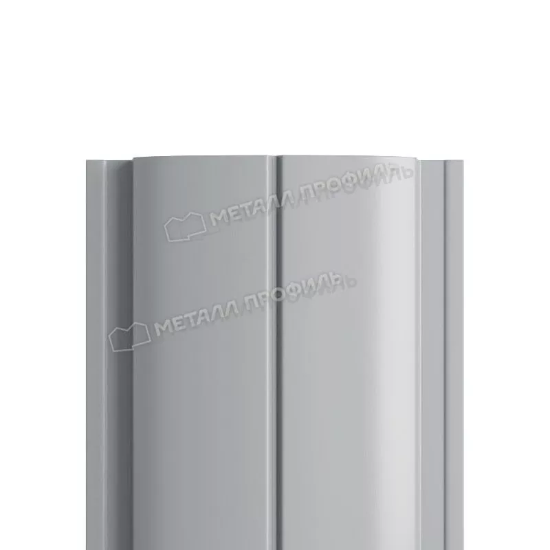 Штакетник Металл Профиль ELLIPSE-Т (Прямой) NormanMP 0,5 мм RAL 7004 Сигнальный серый купить в екатеринбурге
