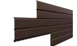 Софит металл перфорированный Металл Профиль Lбрус VikingMP E 0,5 мм RAL 8017 Шоколад. Артикул: L_m_08_124