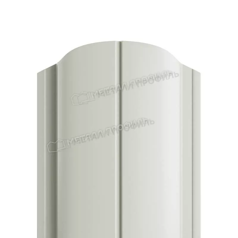 Штакетник Металл Профиль ELLIPSE-O (Закругленный) NormanMP 0,5 мм RAL 9003 Сигнальный белый купить в екатеринбурге