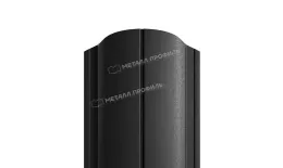 Штакетник Металл Профиль ELLIPSE-O (Закругленный) PURMAN 0,5 мм RAL 9005 Черный. Цена: 1463 руб. Артикул: MP_Sht_228