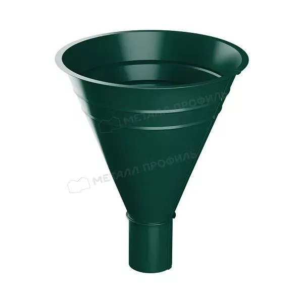 Воронка водосборная МЕТАЛЛ ПРОФИЛЬ Foramina PUR D100/300 Ral 6005 купить в екатеринбурге