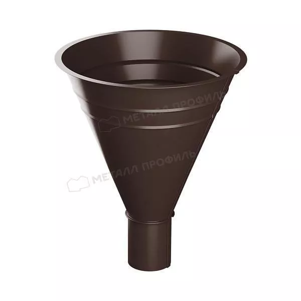 Воронка водосборная МЕТАЛЛ ПРОФИЛЬ Foramina PUR D100/300 Ral 8017 купить в екатеринбурге