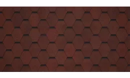 Гибкая черепица Tegola GARDA Rosso 409 (красный). Артикул: Tegola_New_016