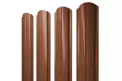 Штакетник Grand Line Slim Полукруглый 0,45 Print Elite Rowan Рябина купить в екатеринбурге