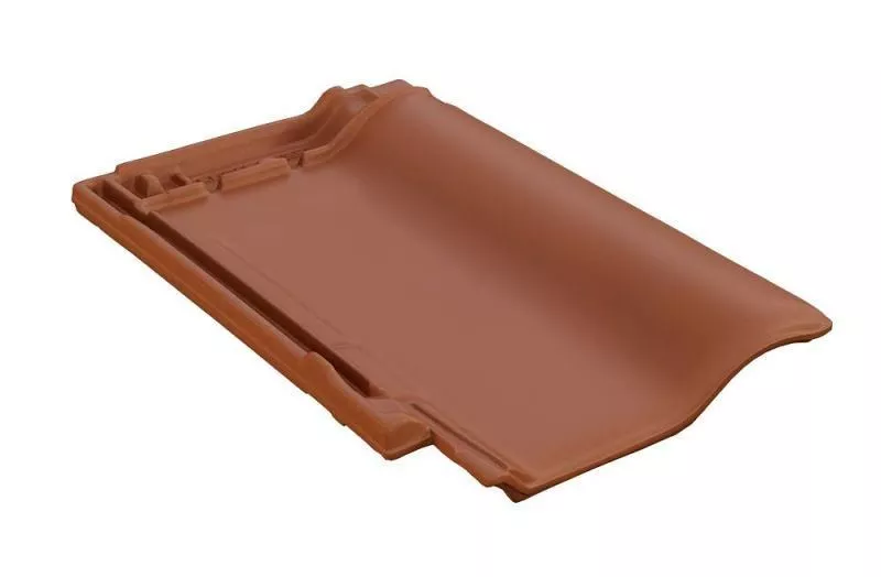 Керамическая черепица Braas Рубин 9V Натуральный красный купить в екатеринбурге