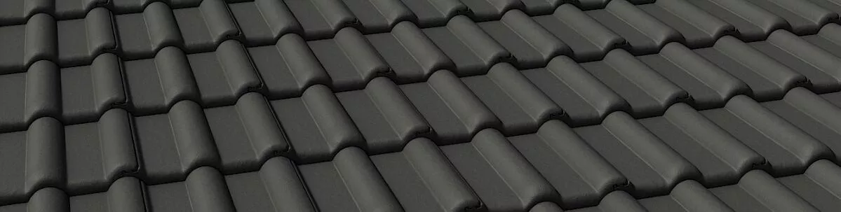 Рядовая черепица Таунус черный Braas купить в екатеринбурге