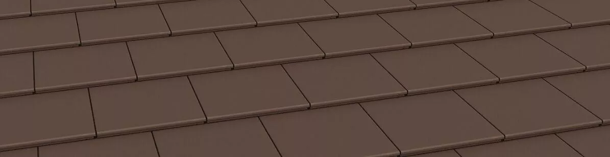 Рядовая черепица Тегалит темно-коричневый Braas купить в екатеринбурге