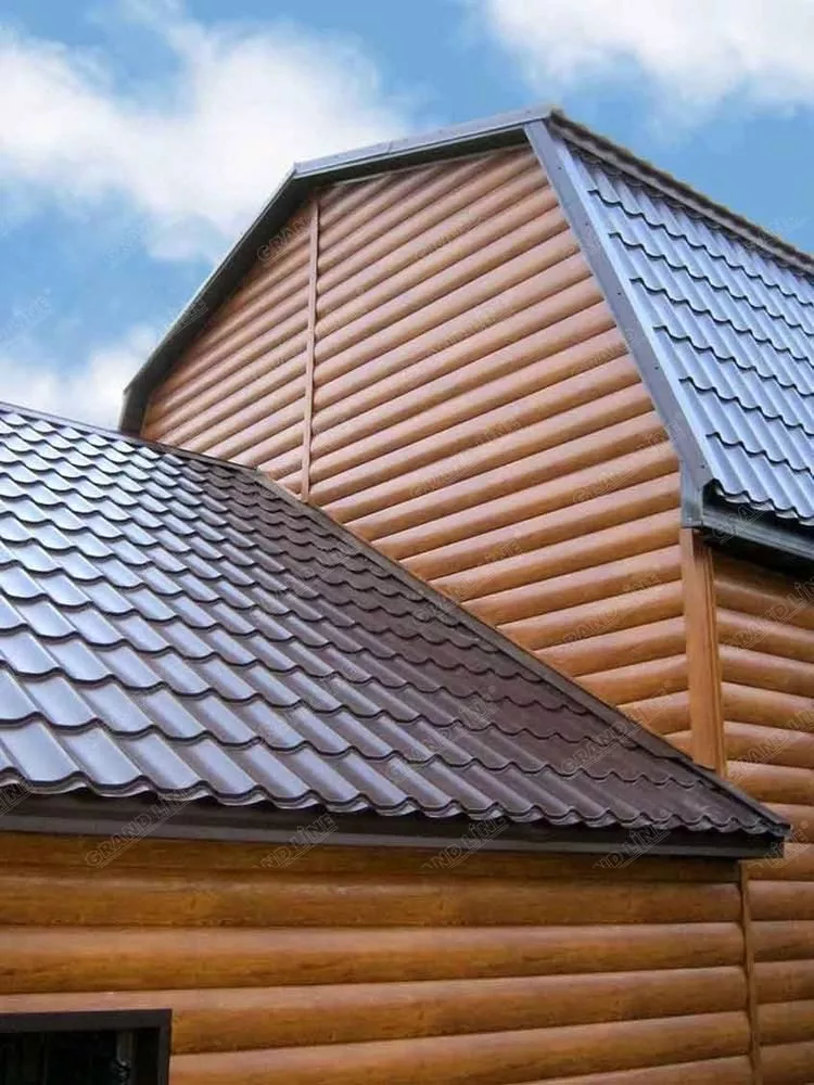 Сайдинг Блок-хаус 0,390 0,5 Satin Matt TX RAL 8004 терракота купить в екатеринбурге