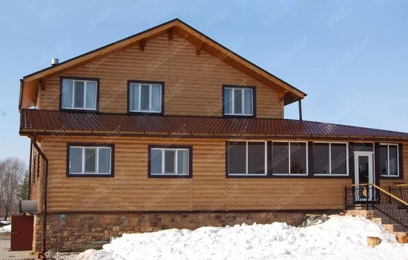Сайдинг Блок-хаус 0,390 0,5 Satin RAL 3005 красное вино купить в екатеринбурге