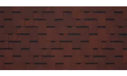 Гибкая черепица Tegola SANREMO Rosso 402 (красный). Артикул: TEGOLA_NEW_010