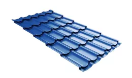 Металлочерепица Grand Line Квинта плюс 3D (Kvinta Plus 3D) 0,45 Полиэстер RAL 5005 сигнальный синий. Цена: 549 руб. Артикул: GrandLineM53-50053d