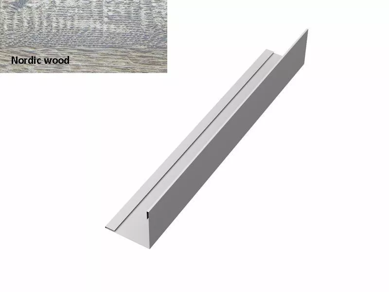Планка завершающая 50х50 жалюзи Milan 0,45 Print Elite Nordic Wood GL купить в екатеринбурге