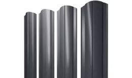 Штакетник Круглый фигурный 0,45 Drap TX RAL 7024 мокрый асфальт. Цена: 129 руб. Артикул: 38236