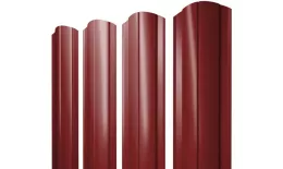 Штакетник Круглый фигурный 0,45 PE RAL 3011 коричнево-красный. Цена: 129 руб. Артикул: 37958