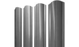 Штакетник Круглый фигурный 0,45 PE RAL 7005 мышино-серый. Цена: 129 руб. Артикул: 39113