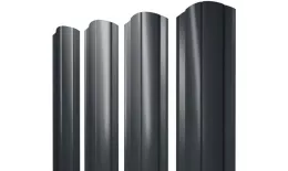 Штакетник Круглый фигурный 0,45 PE RAL 7016 антрацитово-серый. Цена: 127 руб. Артикул: 38247