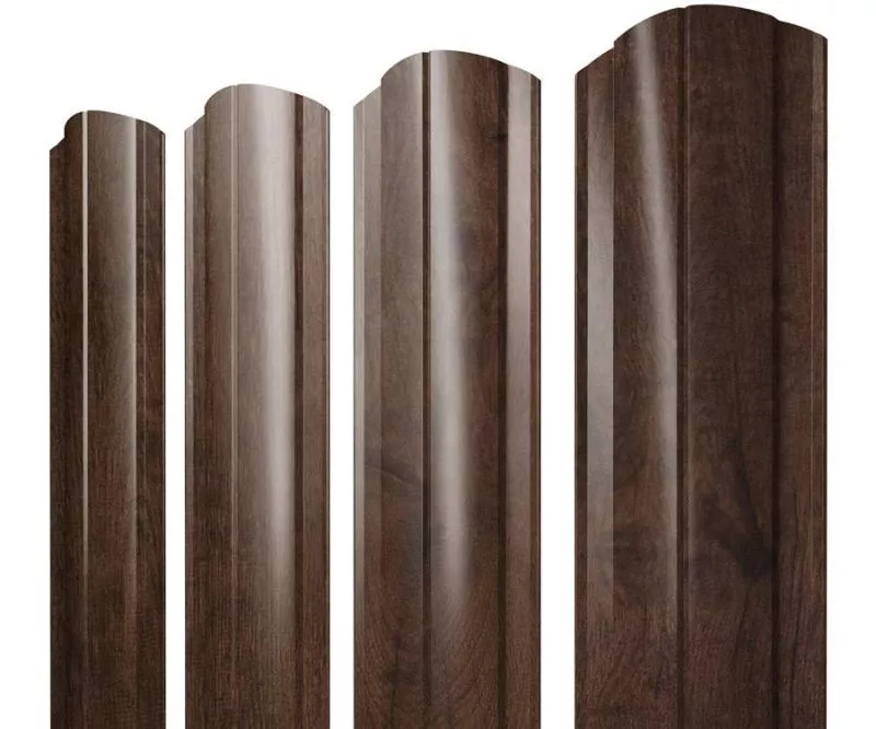 Штакетник Круглый фигурный 0,45 Print-Double Premium Antique Wood купить в екатеринбурге