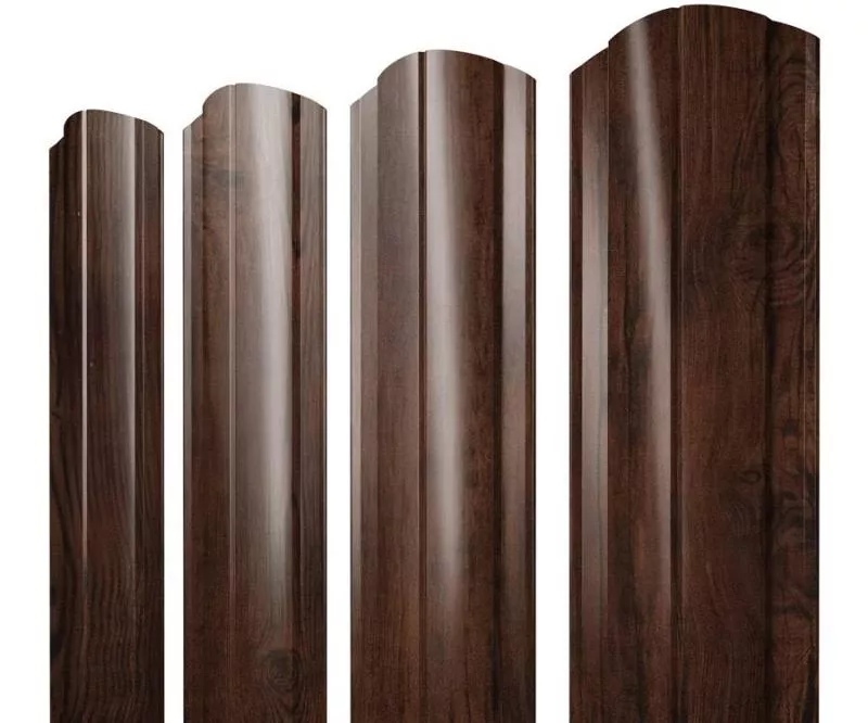 Штакетник Круглый фигурный 0,45 Print Elite Cherry Wood TwinColor купить в екатеринбурге