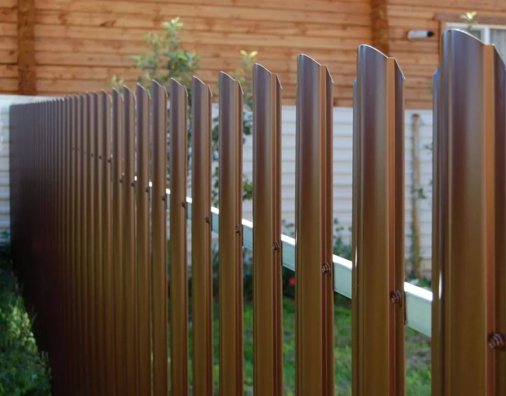 Штакетник Круглый фигурный 0,45 Print Elite Cherry Wood TwinColor купить в екатеринбурге