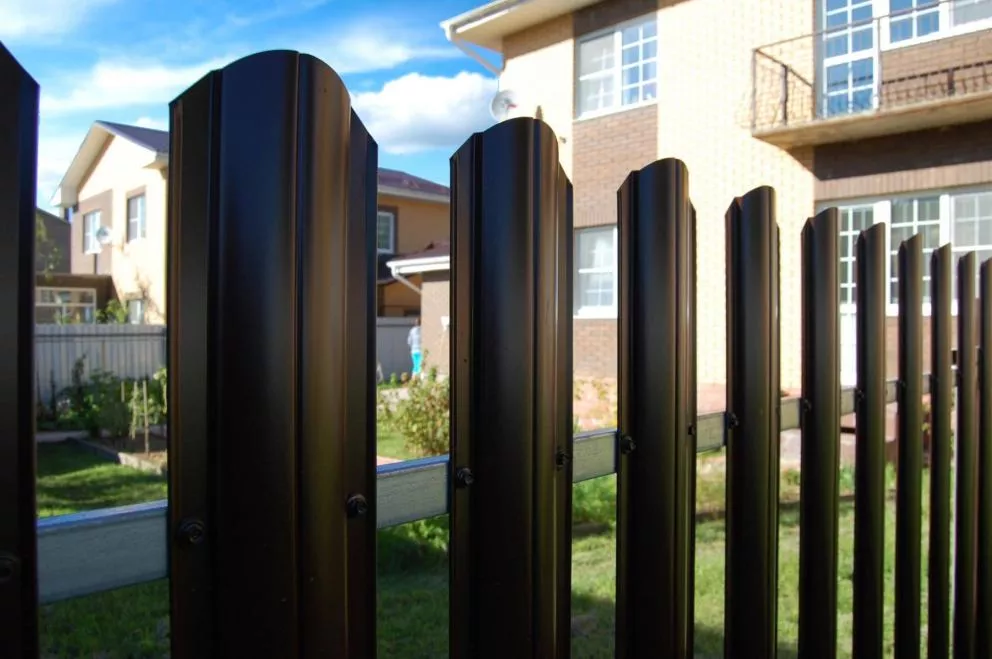 Штакетник Круглый фигурный 0,45 Print Elite Cherry Wood TwinColor купить в екатеринбурге